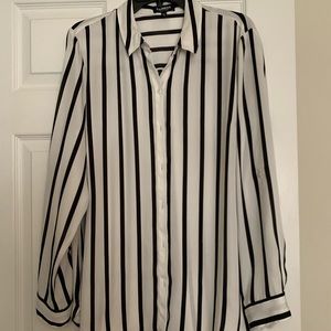 Button down stripe “city” shirt